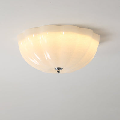 Uphaara Modern Minimalist Opal Shell Glass Ceiling Lamp