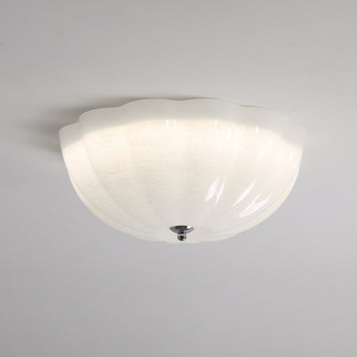 Uphaara Modern Minimalist Opal Shell Glass Ceiling Lamp