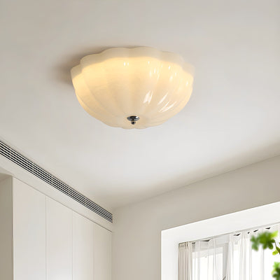 Uphaara Modern Minimalist Opal Shell Glass Ceiling Lamp