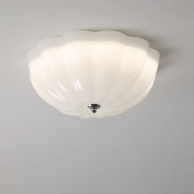 Uphaara Modern Minimalist Opal Shell Glass Ceiling Lamp