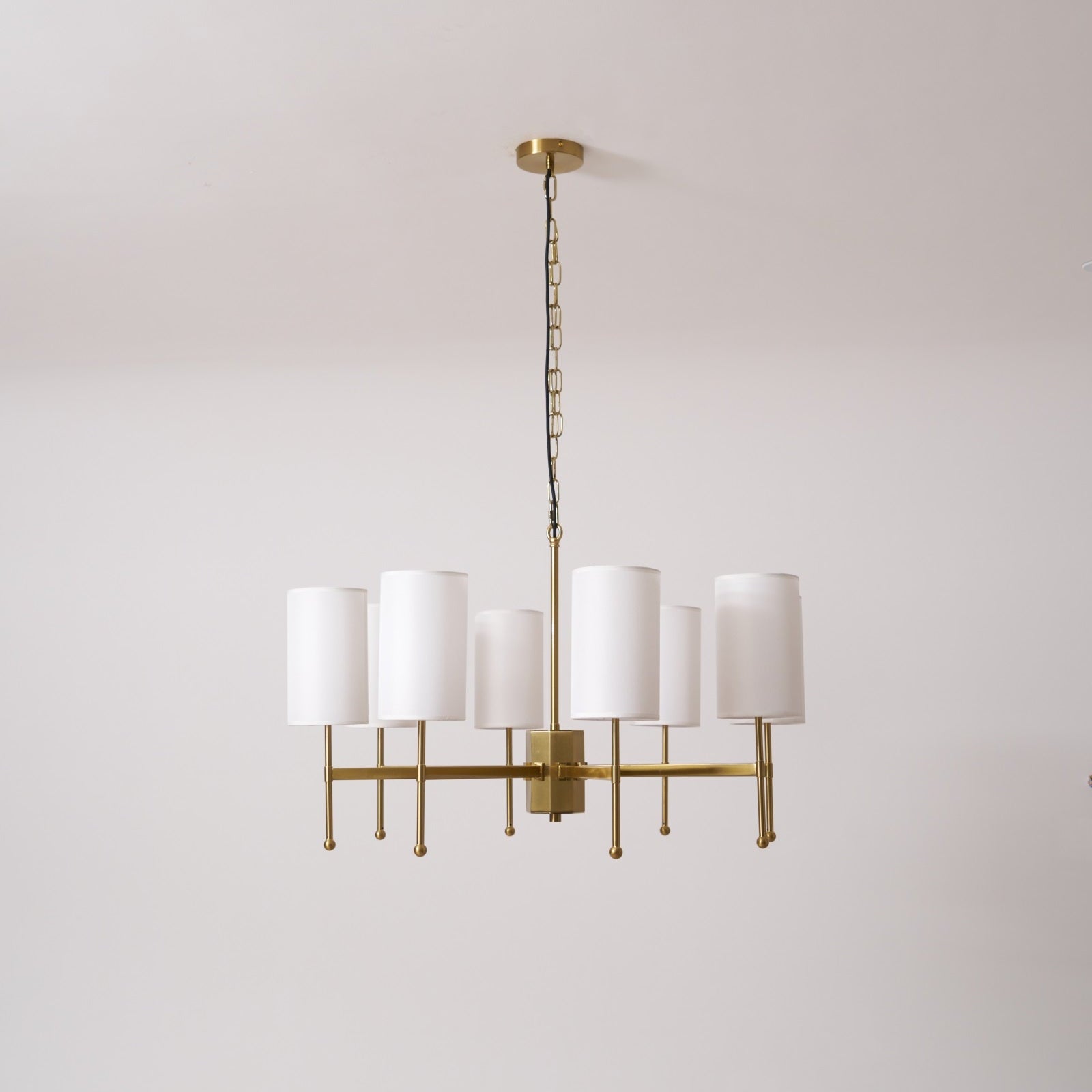 Ulcarisra Traditional Vintage Brass Fabric Chandelier