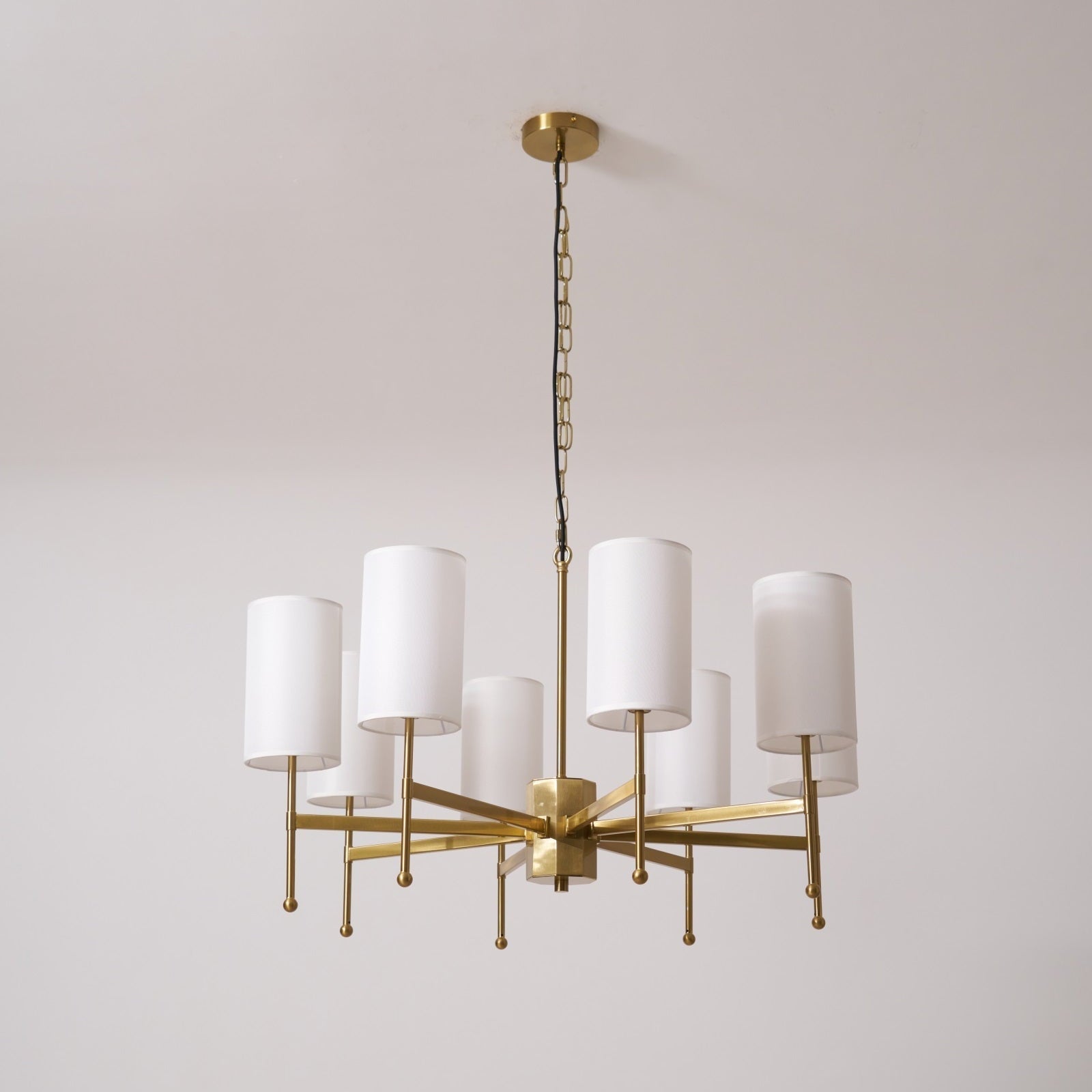 Ulcarisra Traditional Vintage Brass Fabric Chandelier