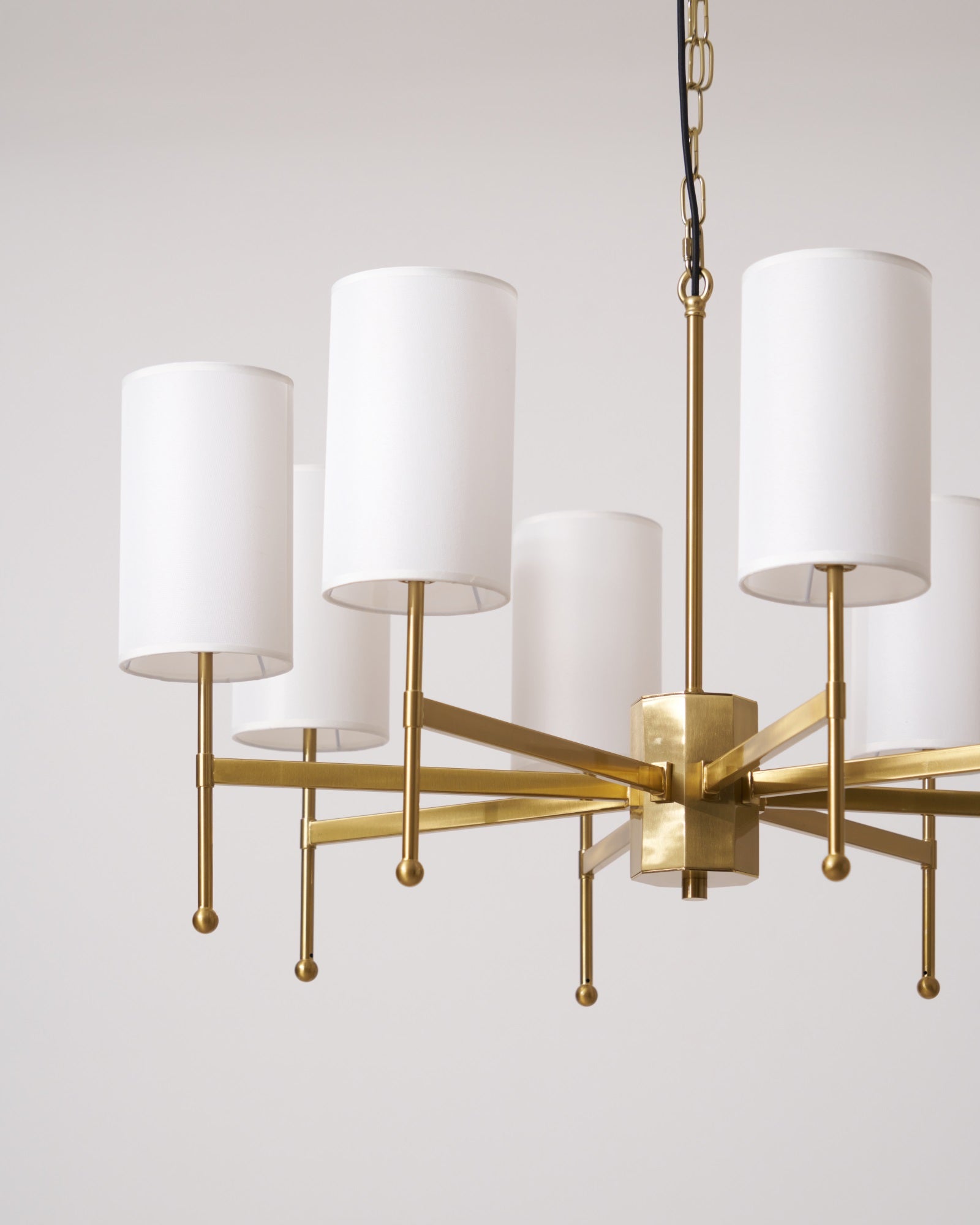 Ulcarisra Traditional Vintage Brass Fabric Chandelier