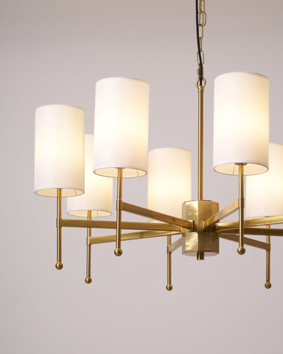 Ulcarisra Traditional Vintage Brass Fabric Chandelier