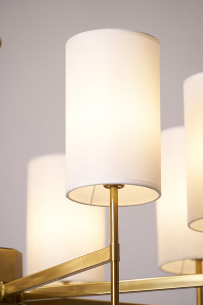 Ulcarisra Traditional Vintage Brass Fabric Chandelier