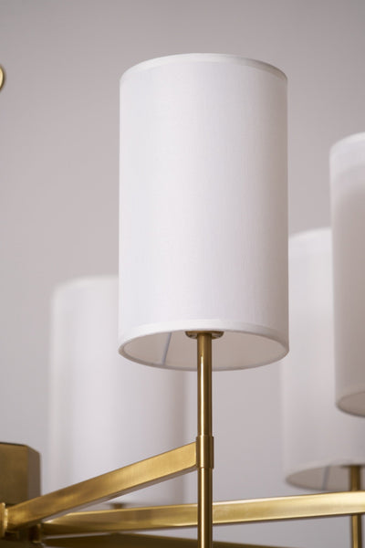 Ulcarisra Traditional Vintage Brass Fabric Chandelier