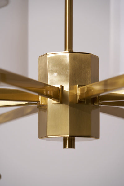 Ulcarisra Traditional Vintage Brass Fabric Chandelier