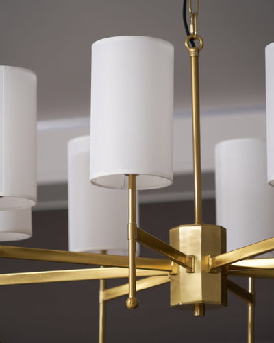 Ulcarisra Traditional Vintage Brass Fabric Chandelier