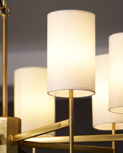Ulcarisra Traditional Vintage Brass Fabric Chandelier