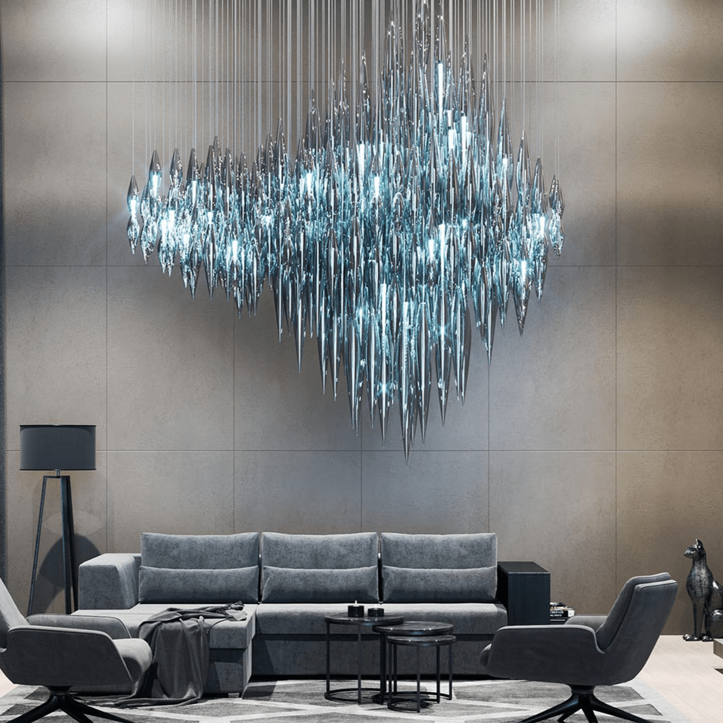 Oloren Prismatic Crystal Chandelier