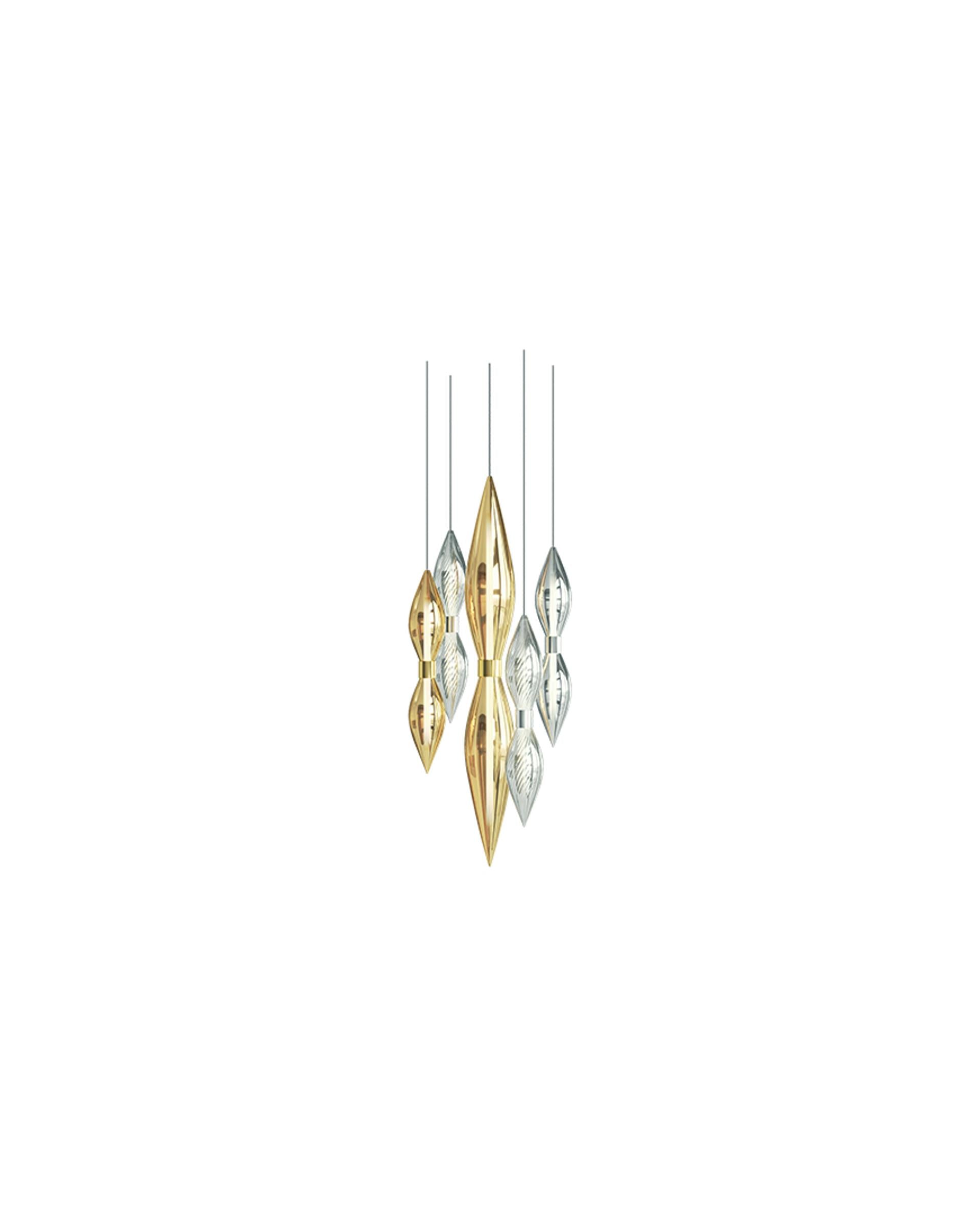 Oloren Prismatic Crystal Chandelier