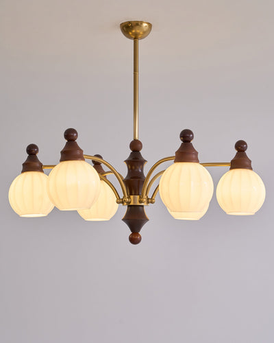 Jago Chandelier Blossom with Glass Shades