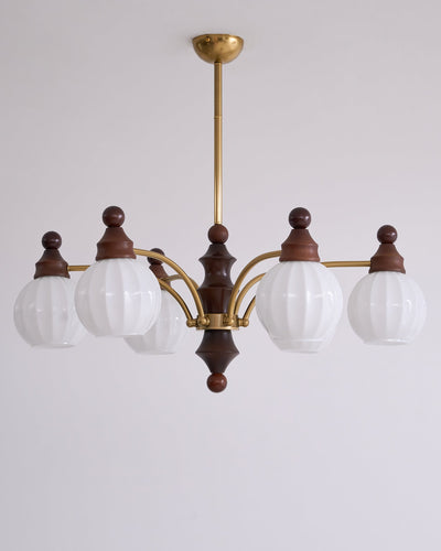 Jago Chandelier Blossom with Glass Shades