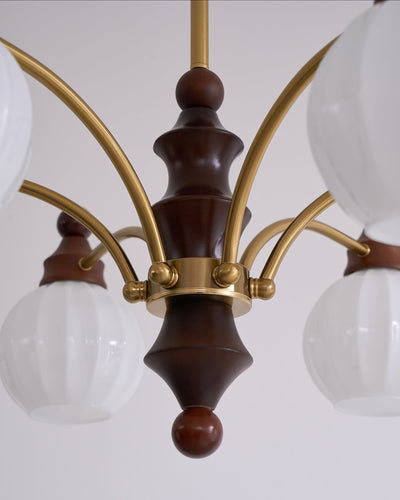 Jago Chandelier Blossom with Glass Shades