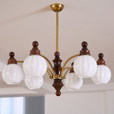 Jago Chandelier Blossom with Glass Shades