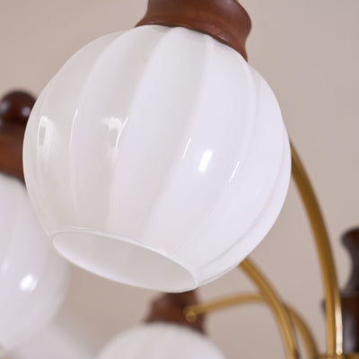 Jago Chandelier Blossom with Glass Shades