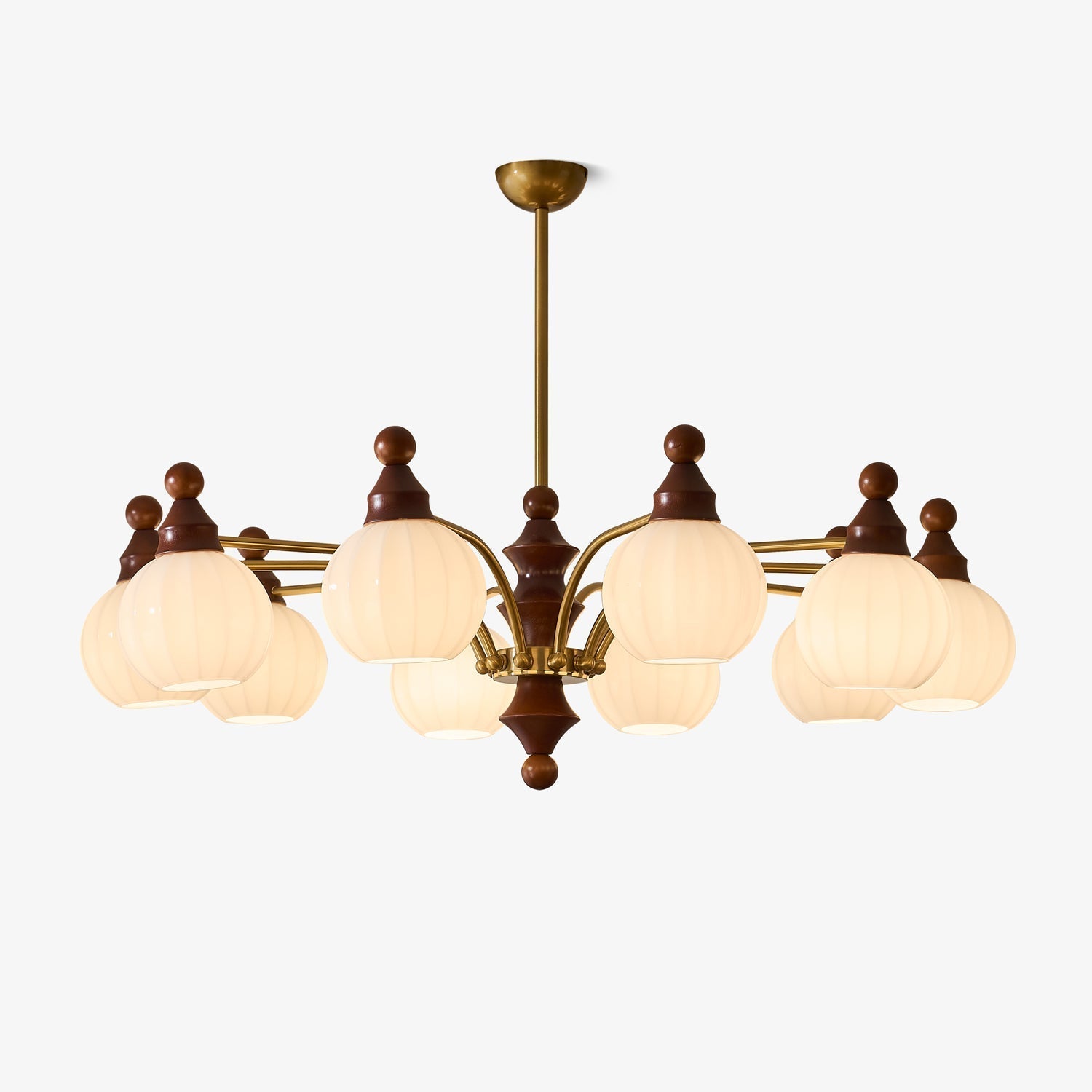 Jago Chandelier Blossom with Glass Shades