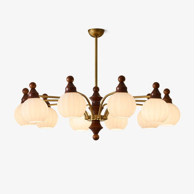 Jago Chandelier Blossom with Glass Shades