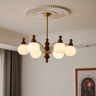 Jago Chandelier Blossom with Glass Shades