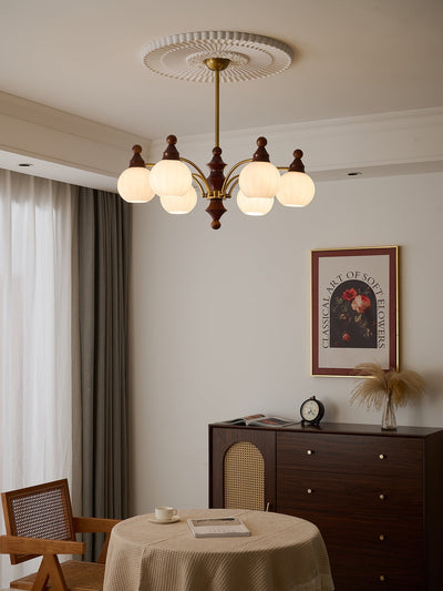 Jago Chandelier Blossom with Glass Shades