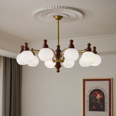 Jago Chandelier Blossom with Glass Shades