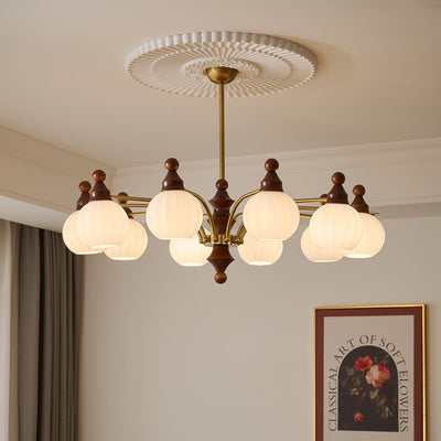 Jago Chandelier Blossom with Glass Shades