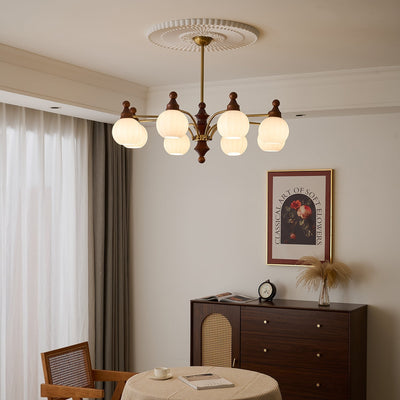 Jago Chandelier Blossom with Glass Shades