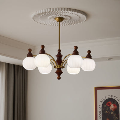 Jago Chandelier Blossom with Glass Shades