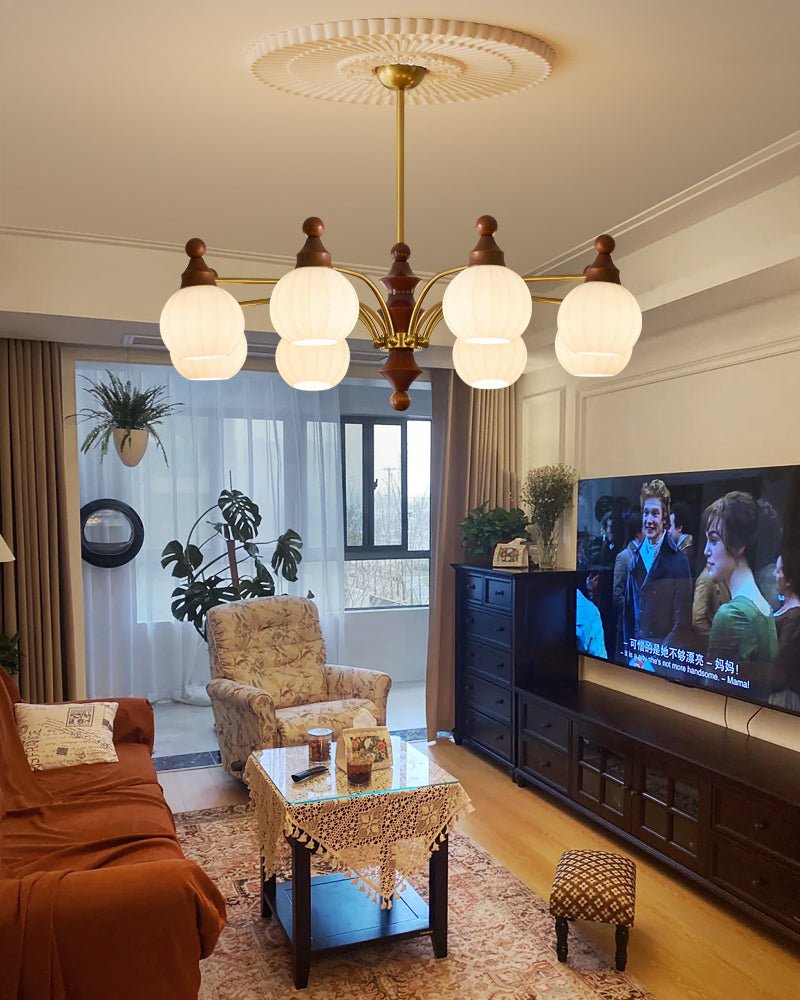 Jago Chandelier Blossom with Glass Shades