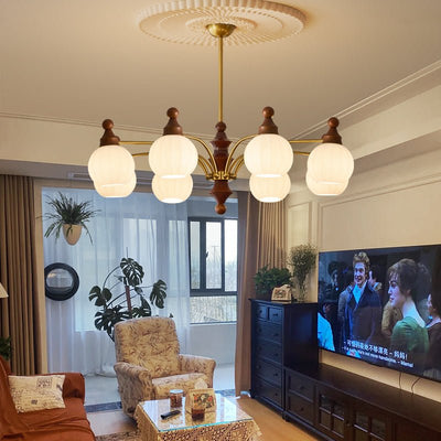 Jago Chandelier Blossom with Glass Shades