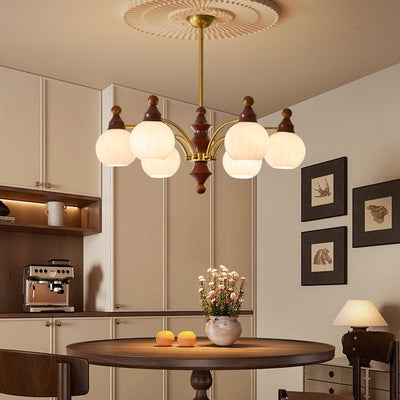 Jago Chandelier Blossom with Glass Shades