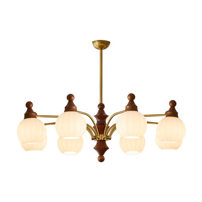 Jago Chandelier Blossom with Glass Shades