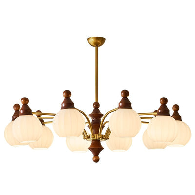 Jago Chandelier Blossom with Glass Shades