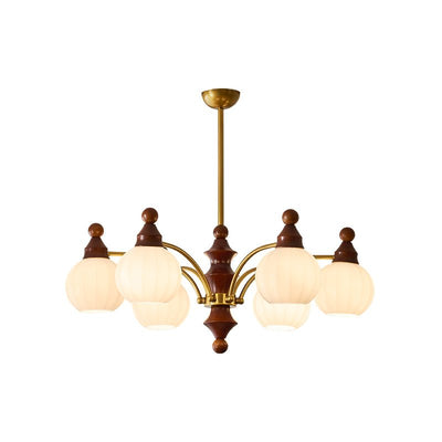 Jago Chandelier Blossom with Glass Shades