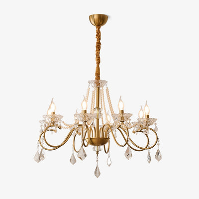 Velaeyra Postmodern Luxury Pearl Crystal Chandelier