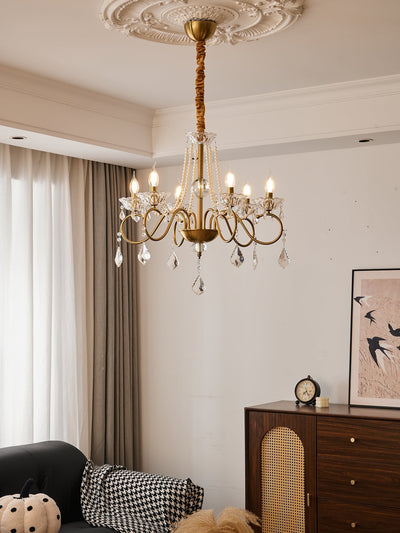Velaeyra Postmodern Luxury Pearl Crystal Chandelier