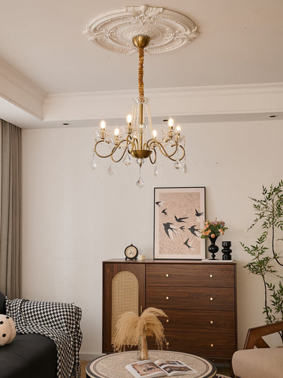 Velaeyra Postmodern Luxury Pearl Crystal Chandelier