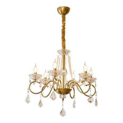 Velaeyra Postmodern Luxury Pearl Crystal Chandelier