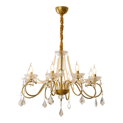 Velaeyra Postmodern Luxury Pearl Crystal Chandelier