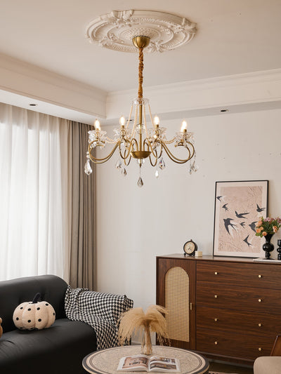 Velaeyra Postmodern Luxury Pearl Crystal Chandelier