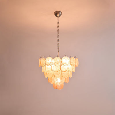Celisira Chandelier Murano Glass Disc Classic
