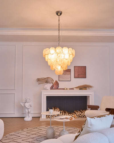 Celisira Chandelier Murano Glass Disc Classic