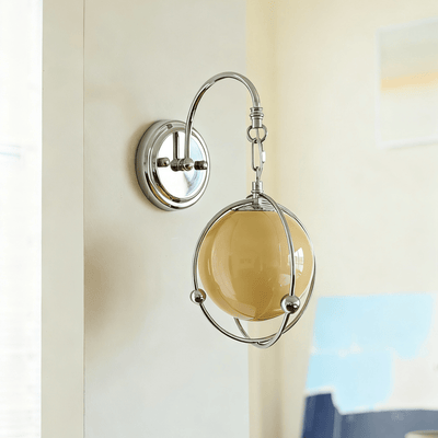 Veliselia Orb Cage Wall Sconce Light