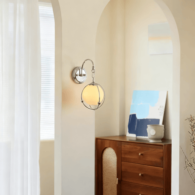 Veliselia Orb Cage Wall Sconce Light