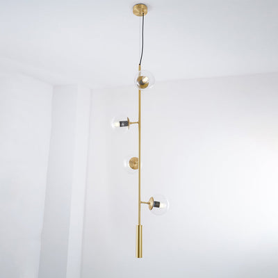 Erevia Brass & Glass Pendant Light