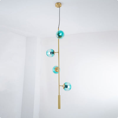 Erevia Brass & Glass Pendant Light
