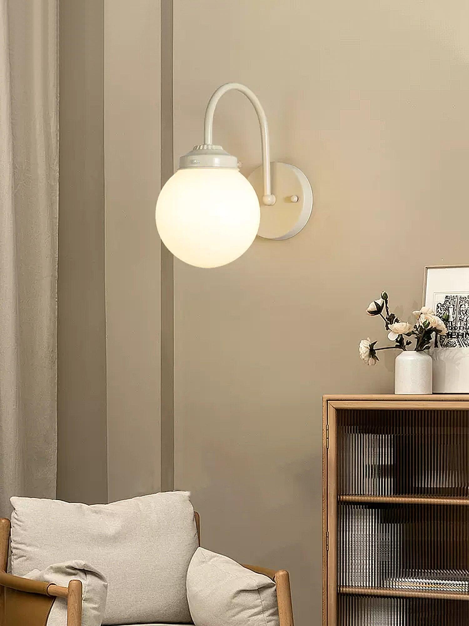 Zomareth Orb Surface Glass Wall Lamp