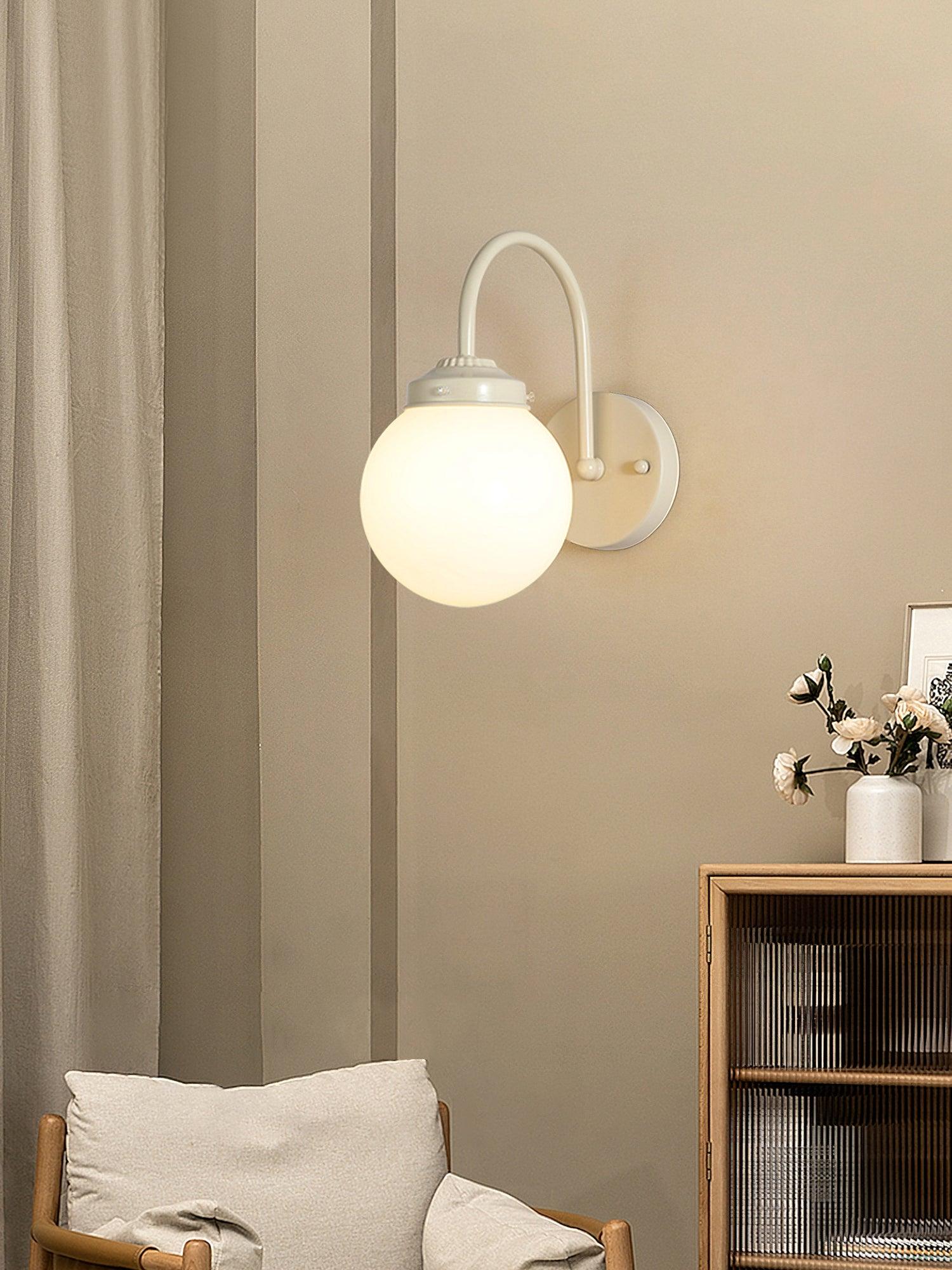 Zomareth Orb Surface Glass Wall Lamp