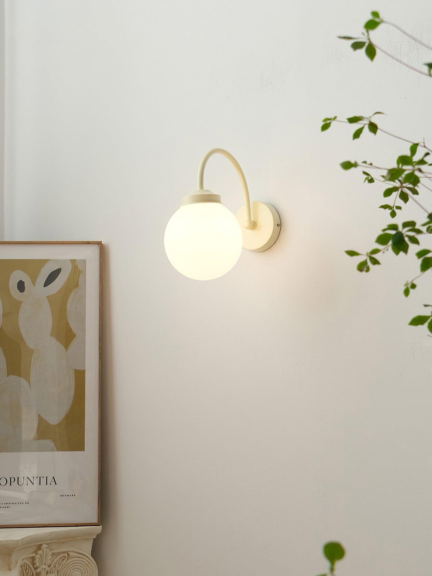Zomareth Orb Surface Glass Wall Lamp