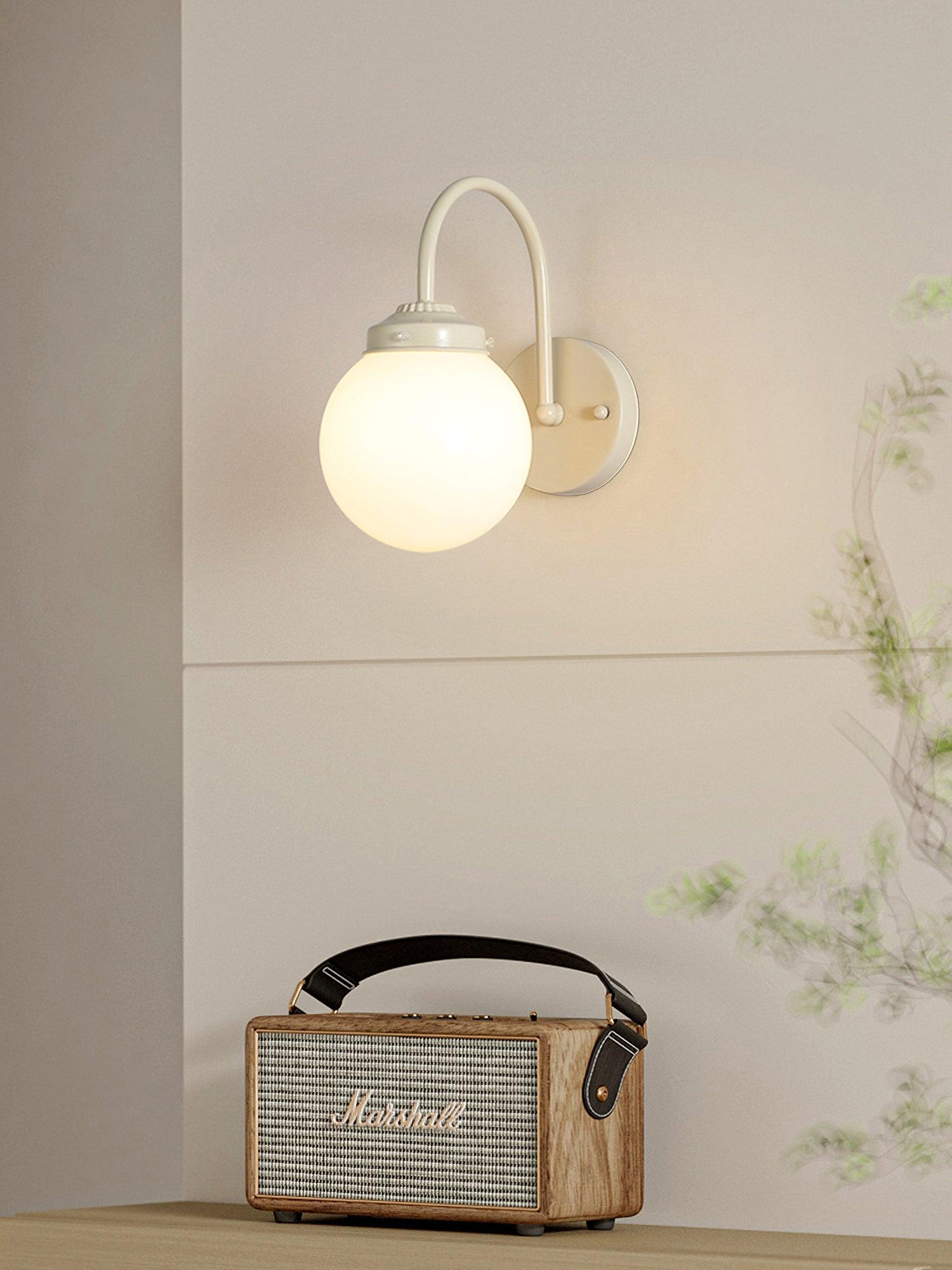 Zomareth Orb Surface Glass Wall Lamp